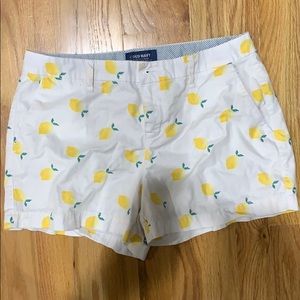 Old navy lemon shorts size 4
